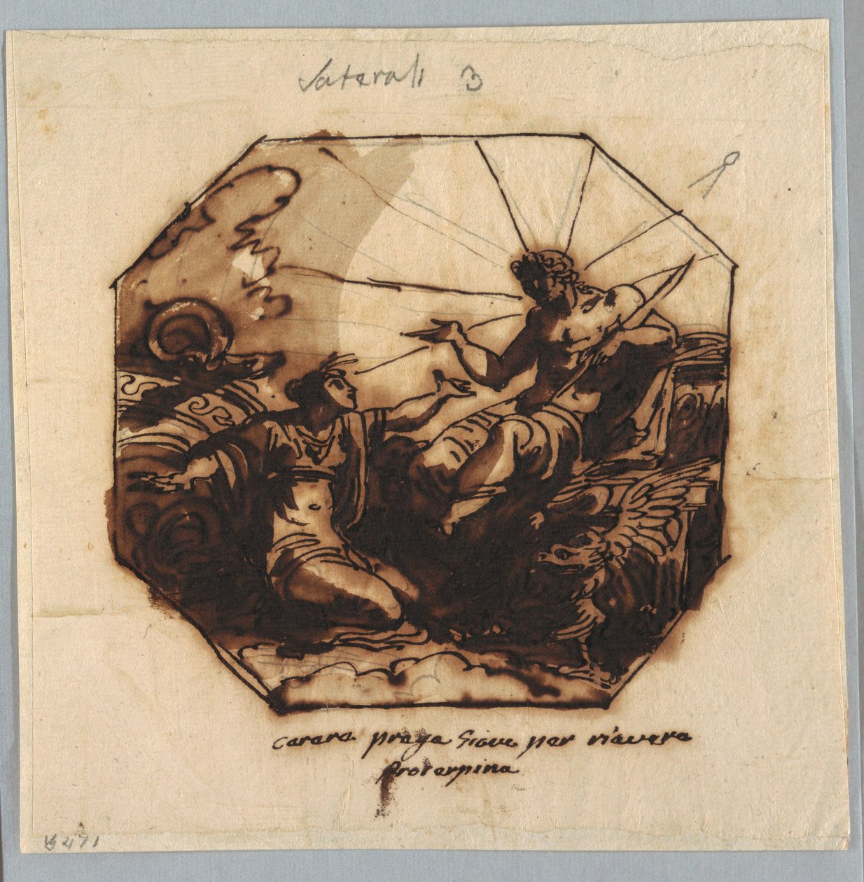Disegno, Cerere chiede a Giove il ritorno di Proserpina, 1812 da Unknown artistUnknown artist