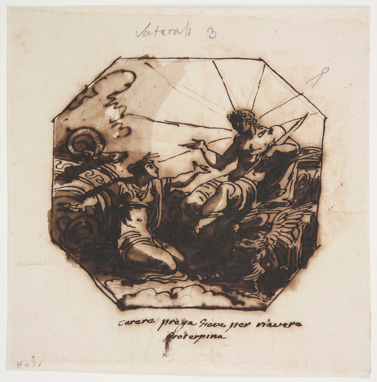 Disegno, Cerere chiede a Giove il ritorno di Proserpina, 1812 da Unknown artistUnknown artist