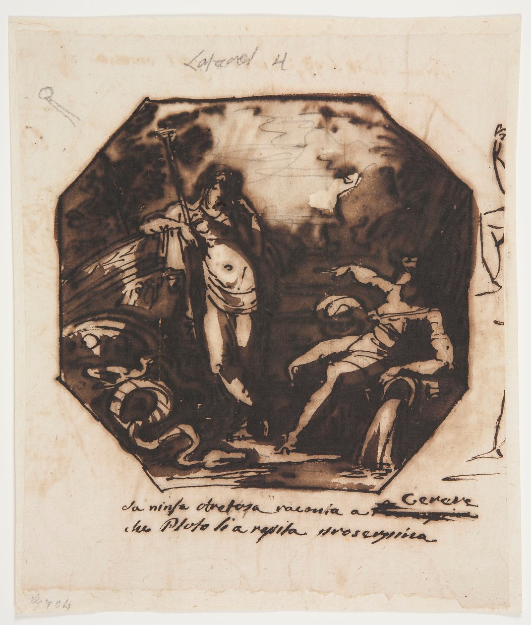 Disegno, Cerere racconta il ratto di Proserpina, 1812 da Unknown artistUnknown artist