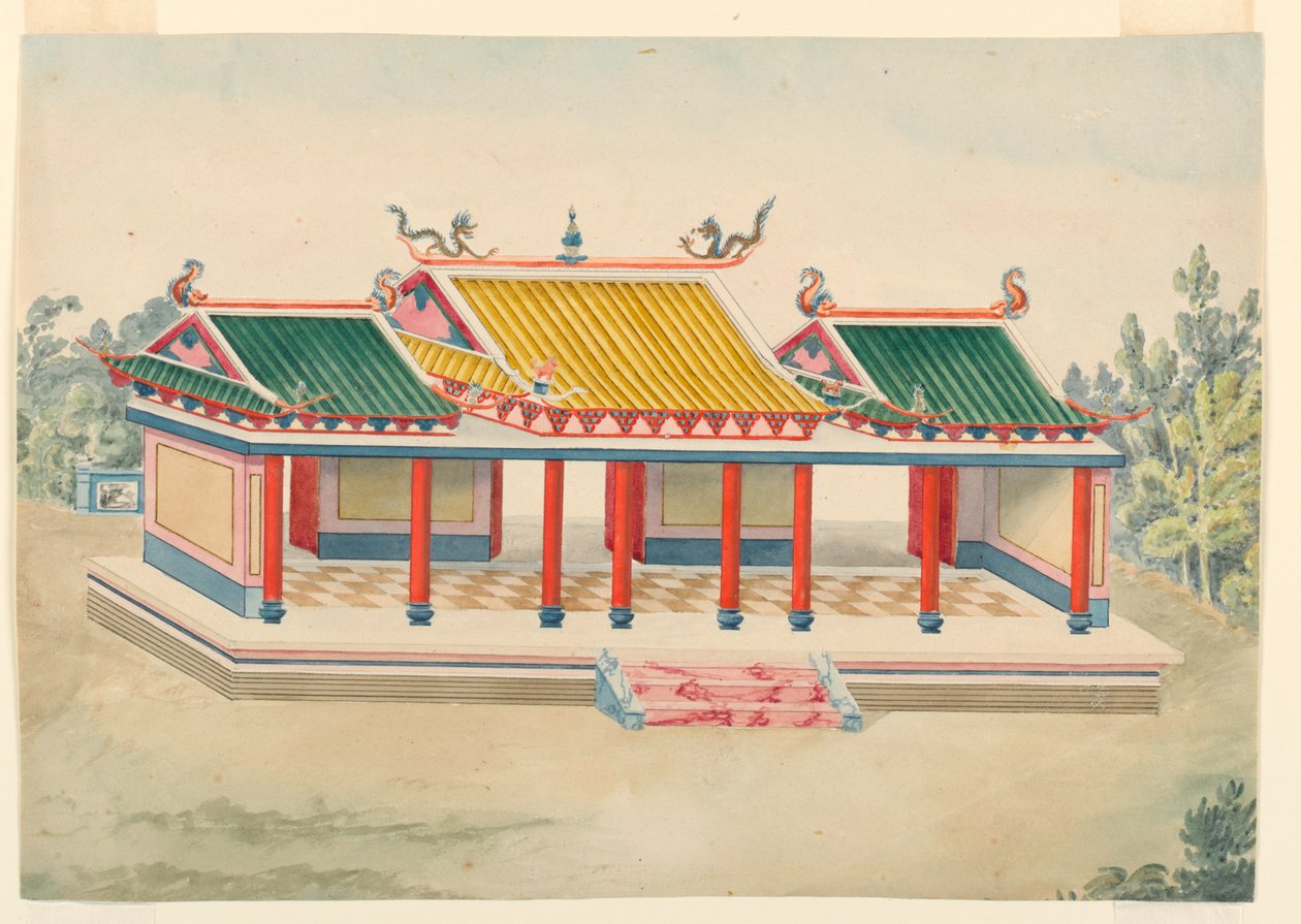 Disegno, Padiglione delle cineserie, 1815-22 da Unknown artistUnknown artist