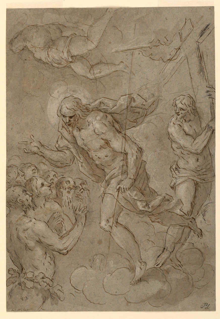 Disegno, Cristo al limbo, 1625-1628 da Unknown artistUnknown artist
