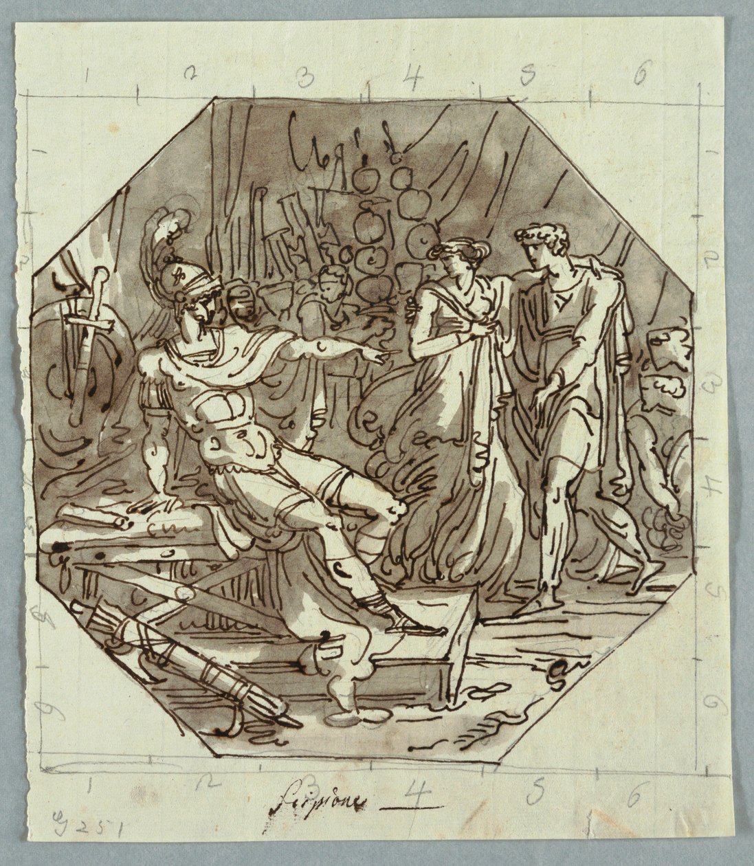 Disegno, Continenza di Scipione, 1811 da Unknown artistUnknown artist