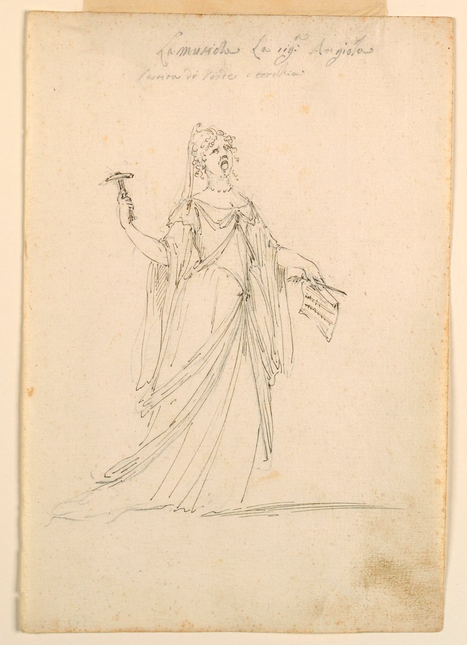 Disegno, progettazione di costumi: Musica per un balletto, 1720 ca. da Unknown artistUnknown artist