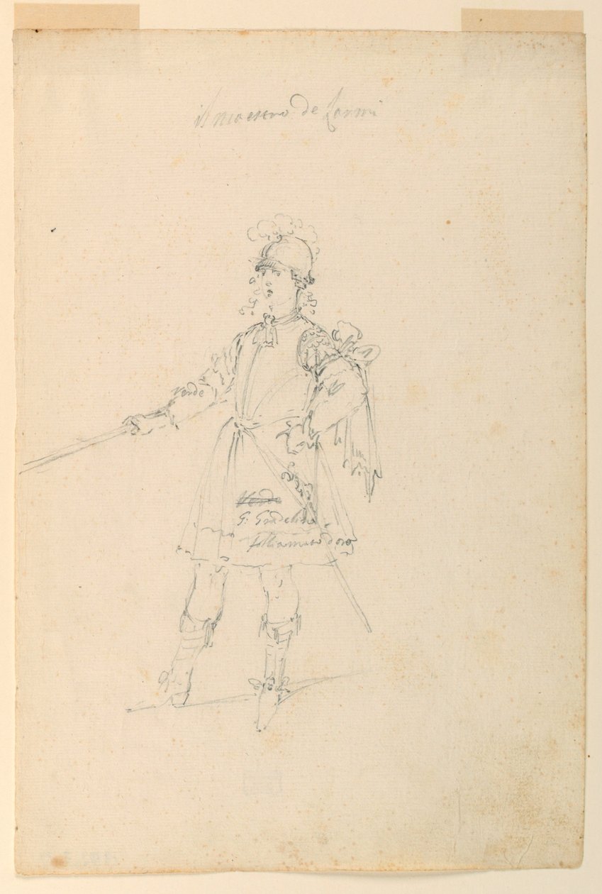 Disegno, Progettazione di costumi: Il maestro d