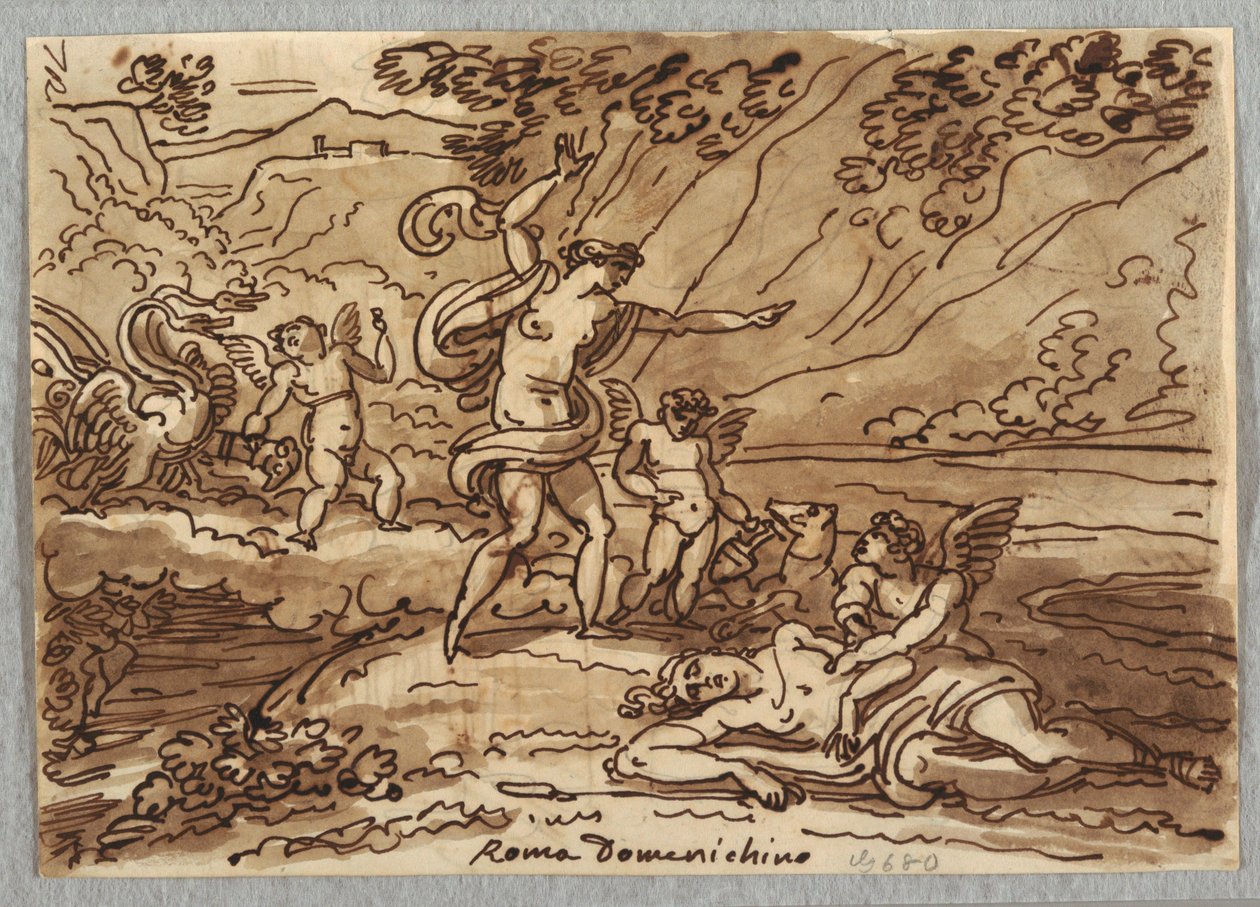 Disegno, Morte di Adone, 1813-18 da Unknown artistUnknown artist