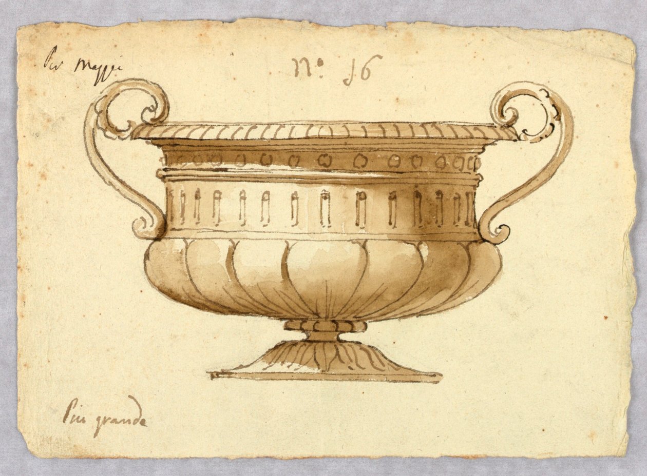 Disegno, progetto di una ciotola, 1780-1820 da Unknown artistUnknown artist