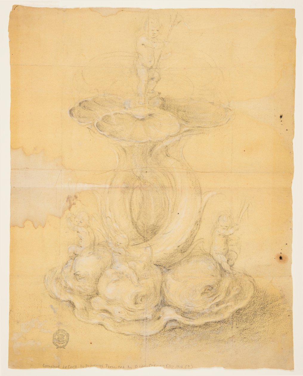 Disegno, progetto per un centrotavola, 1630-60 da Unknown artistUnknown artist