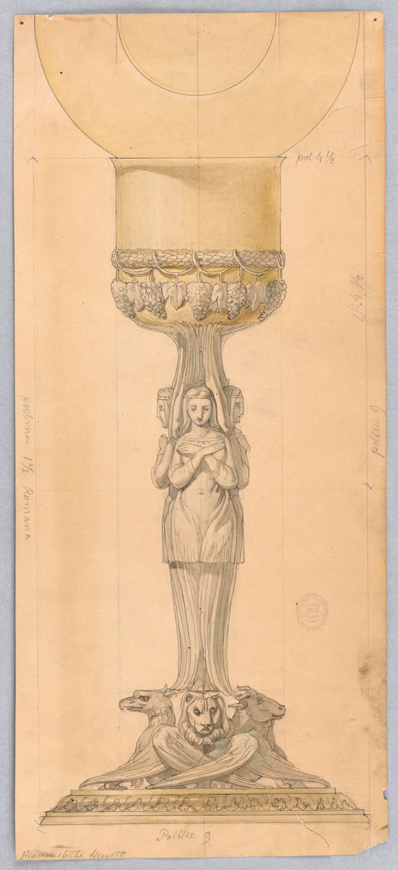 Disegno, progetto per un calice, 1825-1850 da Unknown artistUnknown artist