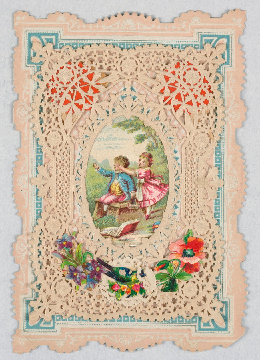 Biglietto di auguri (Inghilterra o Stati Uniti), 1870-80 da Unknown artistUnknown artist