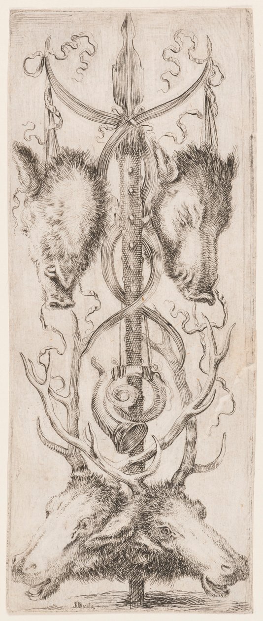 Print, Ornamenti o Grottesche (Grotesque Ornament), ca. 1653 da Unknown artistUnknown artist