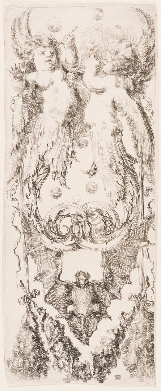 Print, Ornamenti o Grottesche (Grotesque Ornament), ca. 1653 da Unknown artistUnknown artist