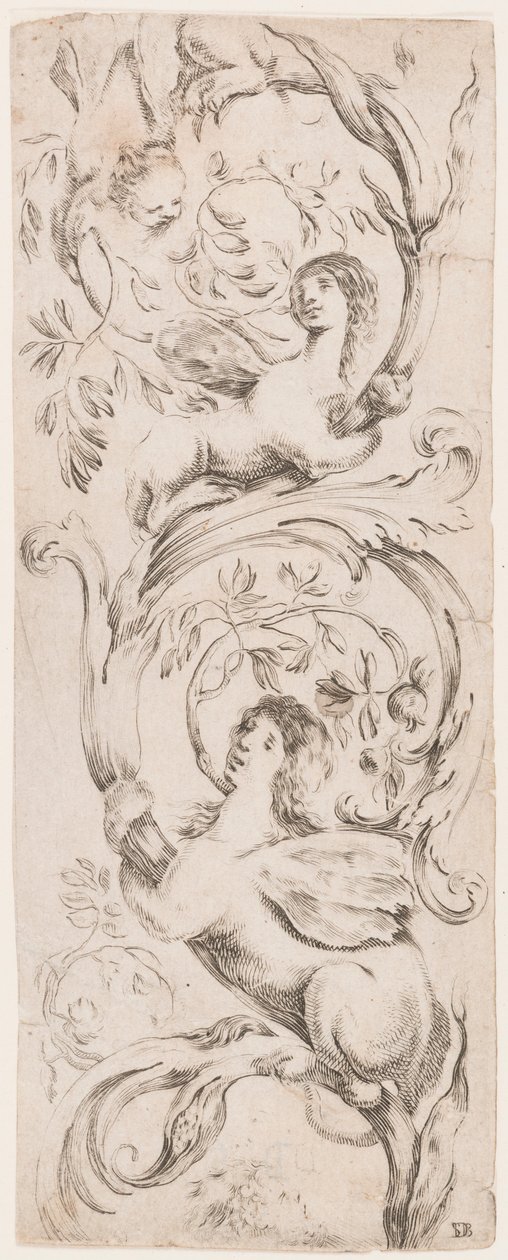 Print, Ornamenti o Grottesche (Grotesque Ornament), ca. 1653 da Unknown artistUnknown artist