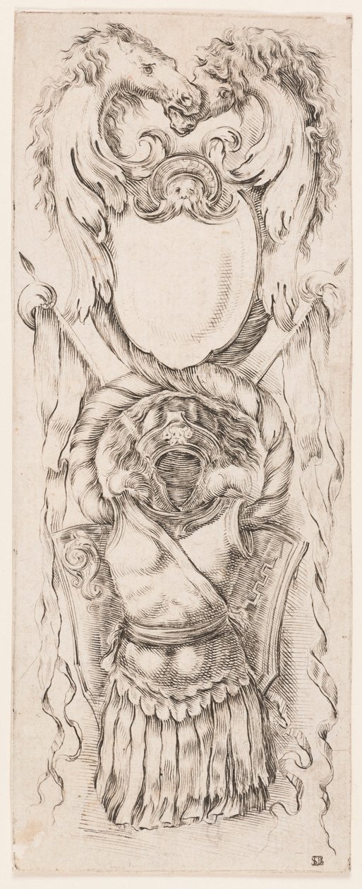 Print, Ornamenti o Grottesche (Grotesque Ornament), ca. 1653 da Unknown artistUnknown artist