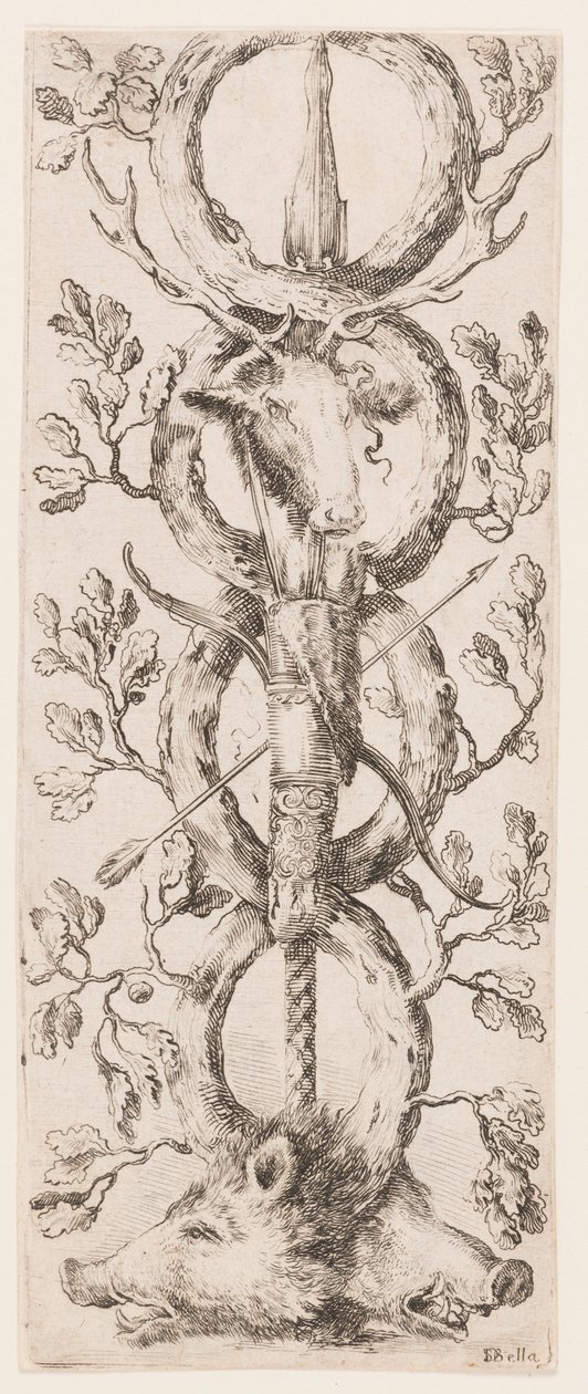 Print, Ornamenti o Grottesche (Grotesque Ornament), ca. 1653 da Unknown artistUnknown artist