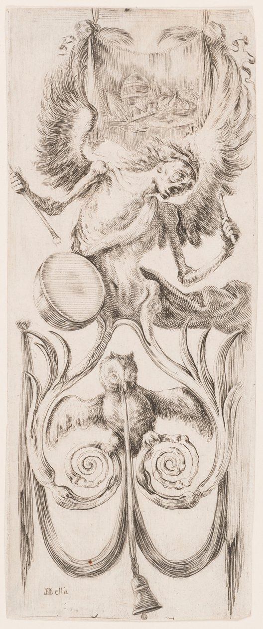 Print, Ornamenti o Grottesche (Grotesque Ornament), ca. 1653 da Unknown artistUnknown artist