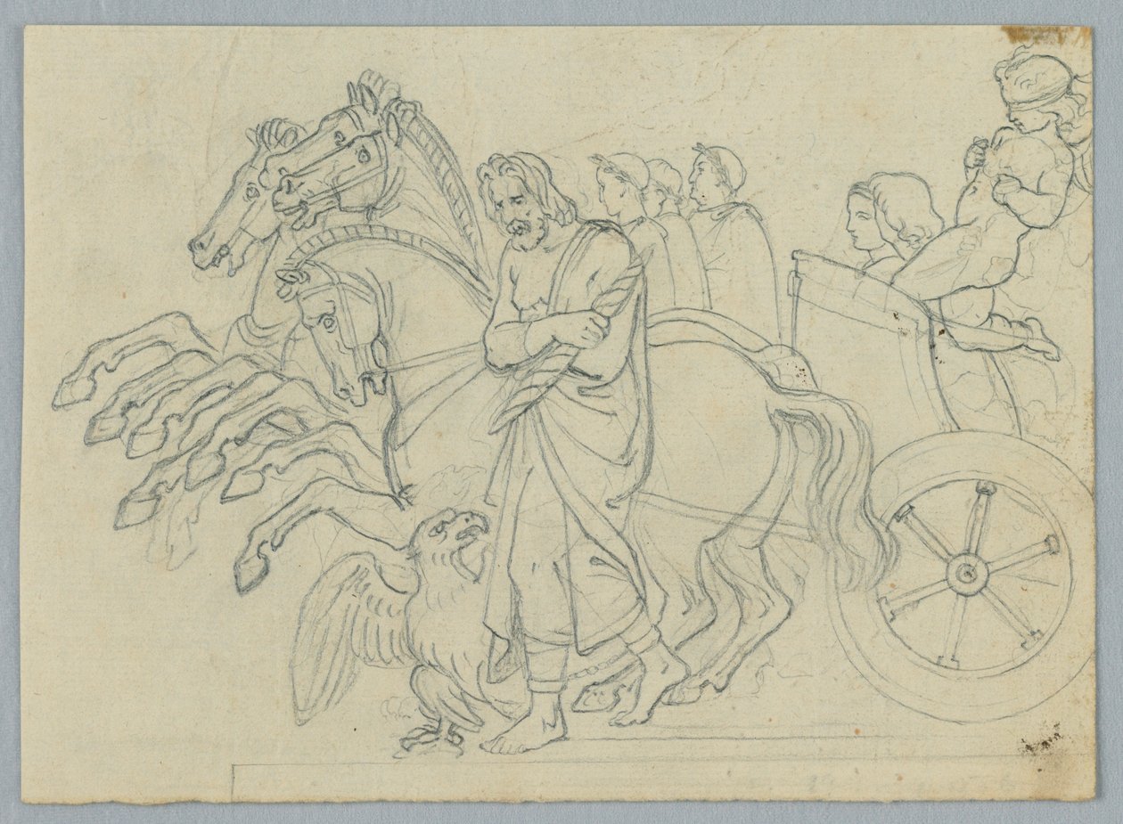 Una processione di carri da Unknown artist