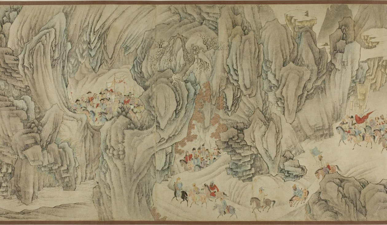 Una caccia tra le montagne del cielo da Unknown artist