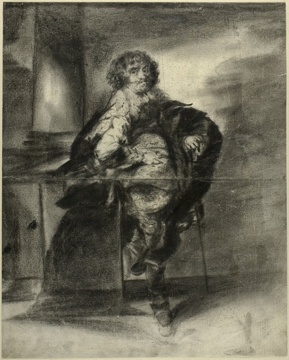 Un uomo in costume del XVII secolo da Unknown artist