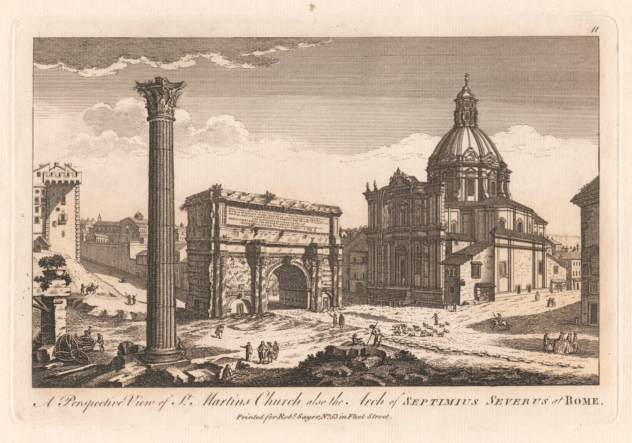 Vista prospettica della chiesa di San Martino e dell