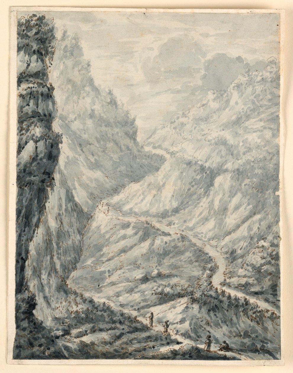 Un passaggio nella valle da Unknown artist