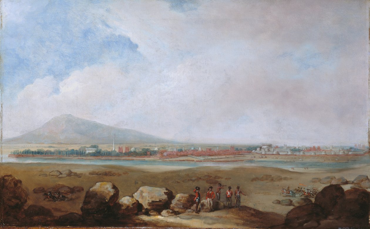 Una veduta di Seringapatam, circa 1791 da Unknown artist