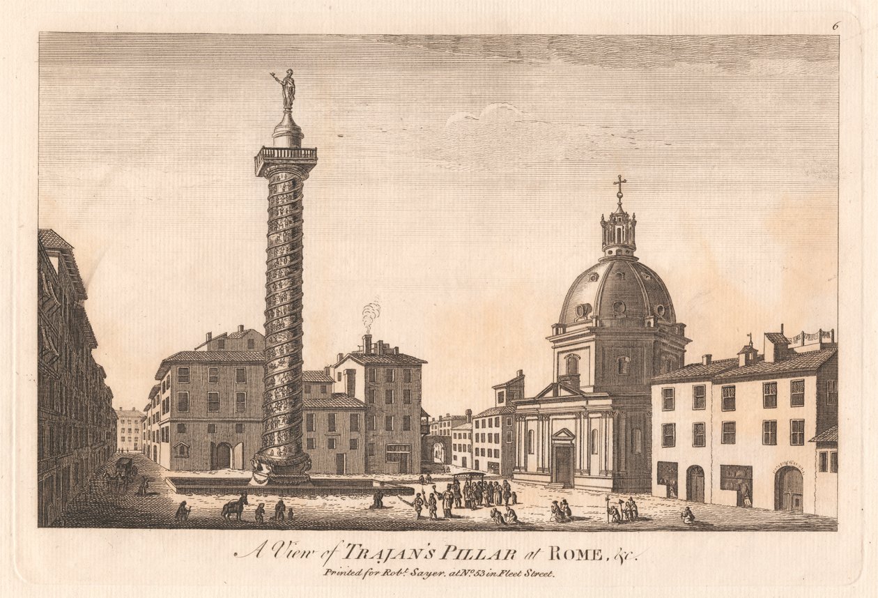 Veduta della Colonna di Traiano a Roma, ecc. da Unknown artist