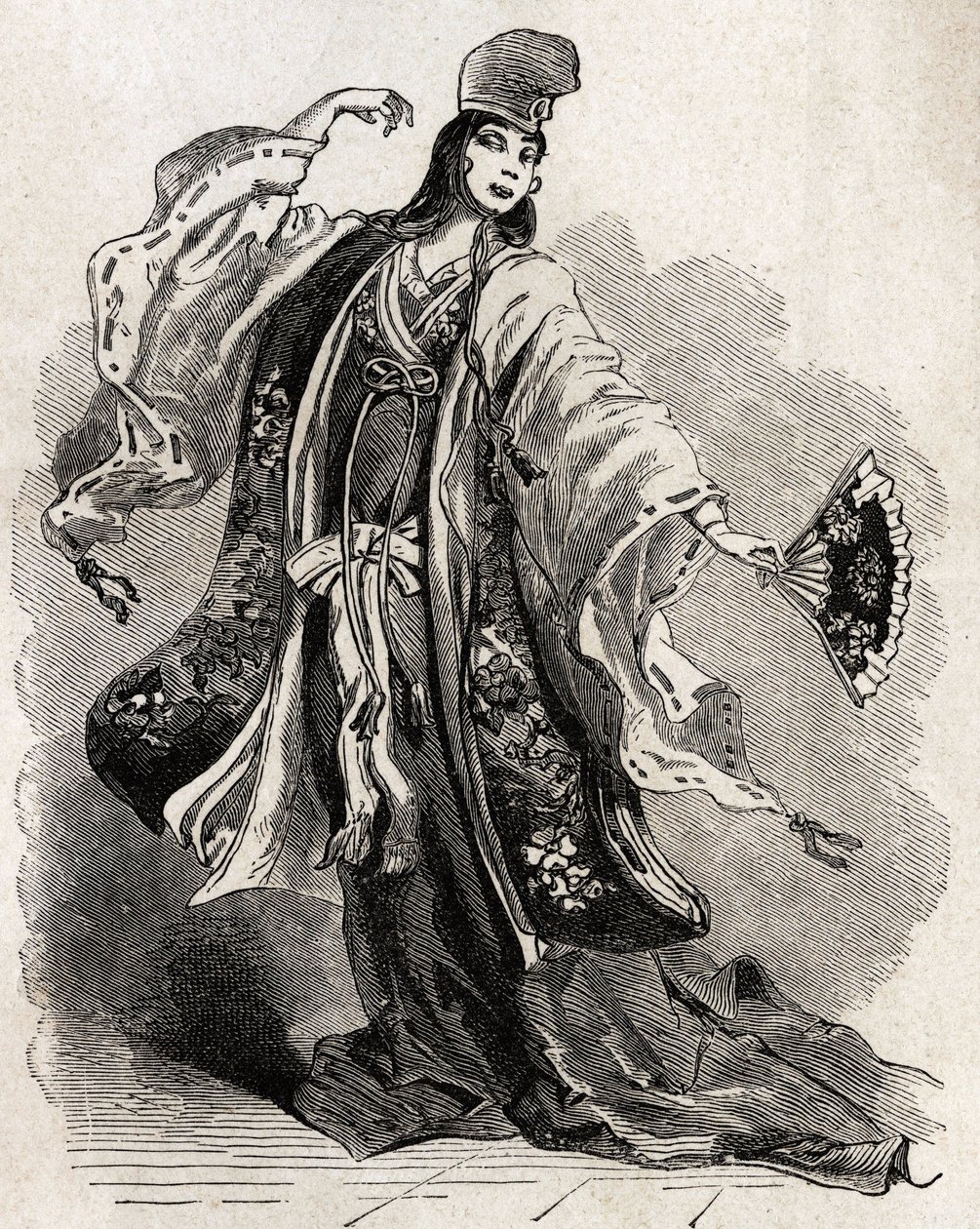 Una danzatrice alla corte di Kamakura, città che lo shogun Minamoto no Yorimoto (1147-1199) scelse come capitale da Unknown artist