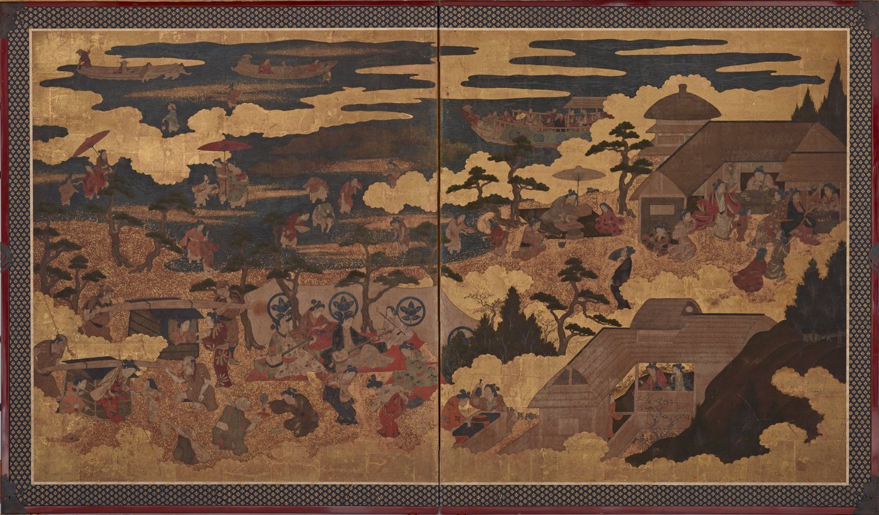 Una festa al Santuario di Sumiyoshi da Unknown artist
