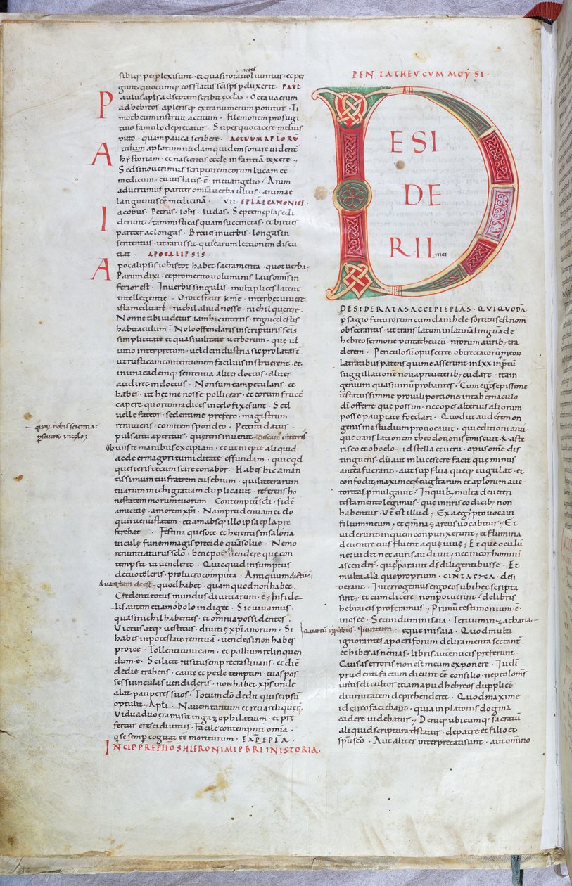 Una pagina della Bibbia dell