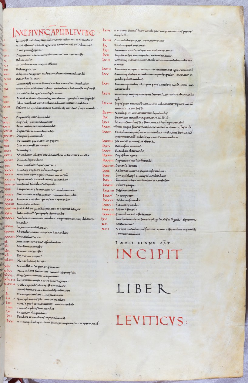 Una pagina della Bibbia dell