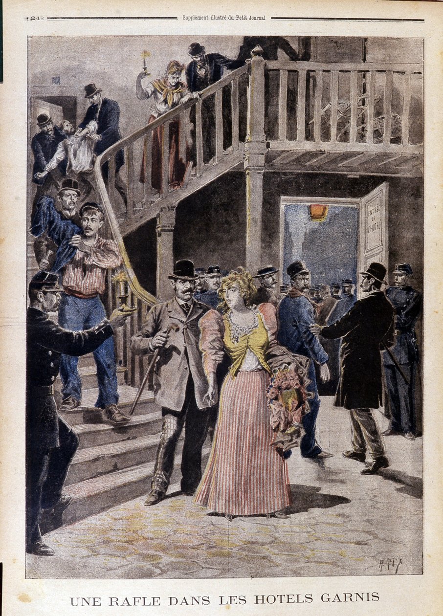 Una retata negli hotel - in "Le Petit Journal" del 04/08/1895 da Unknown artist