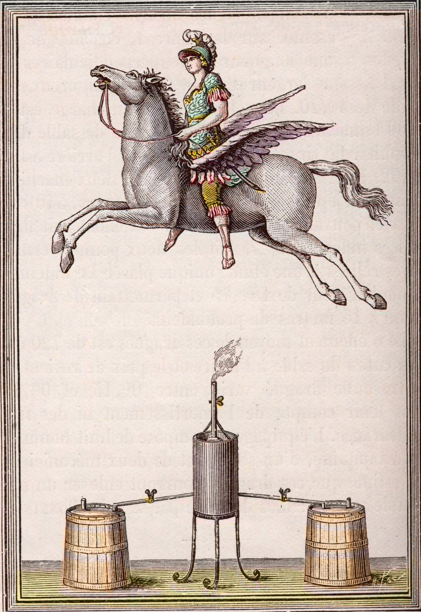 Figura aerostatica lunga 6 piedi e 8 pollici, alta 9 piedi e 6 pollici realizzata dai fratelli Enslen (Christian Gottfried) da Unknown artist