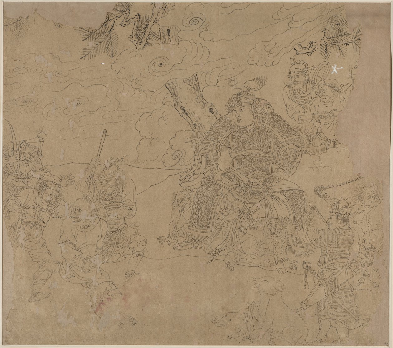 Album di Temi Taoisti e Buddhisti: Ricerca della Montagna: Foglia 41 da Unknown artist
