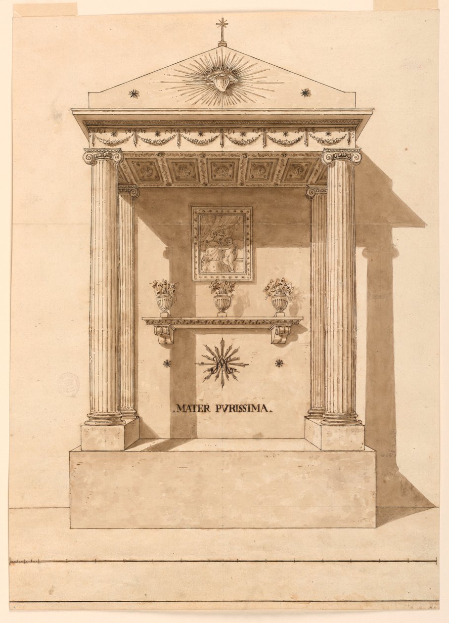 Un oratorio dedicato alla Vergine da Unknown artist