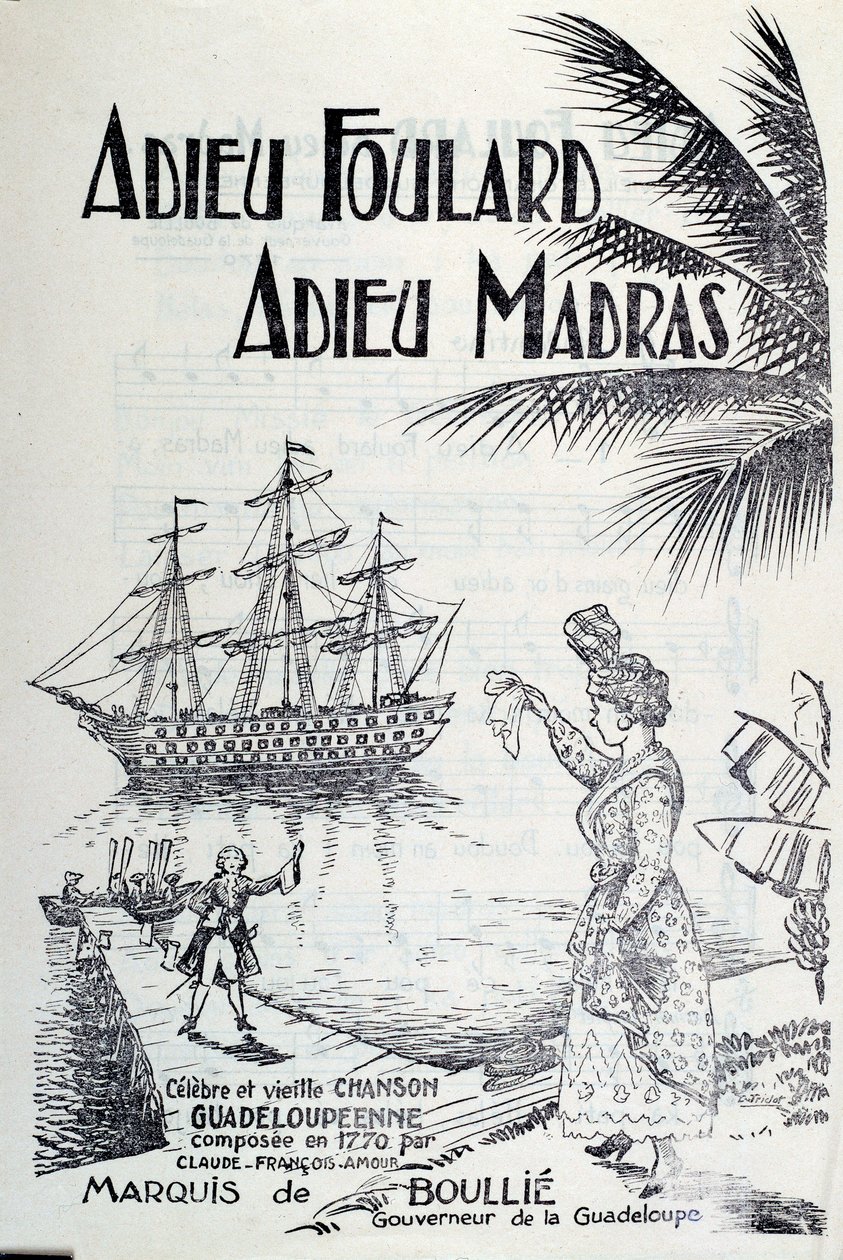 Canzone delle Antille: addio sciarpa, addio madras da Unknown artist