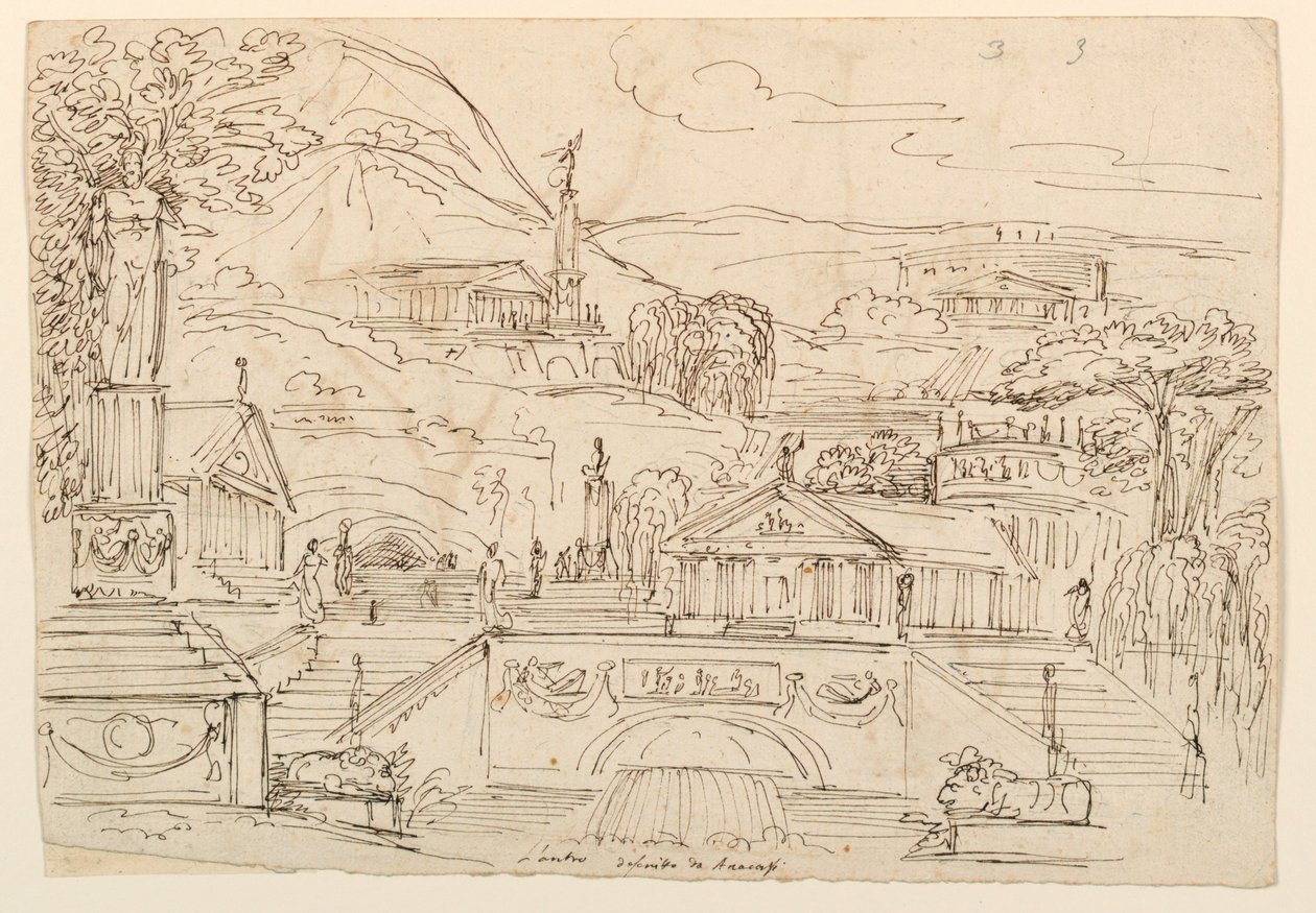 Edifici Antichi su Collina da Unknown artist