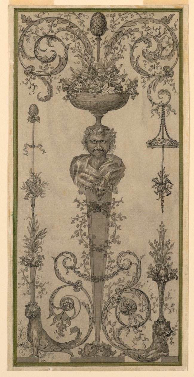 Disegno Arabesco per un Pannello da Unknown artist