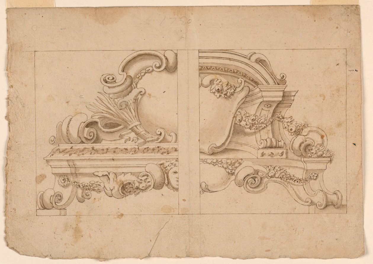 Ornamenti architettonici da Unknown artist