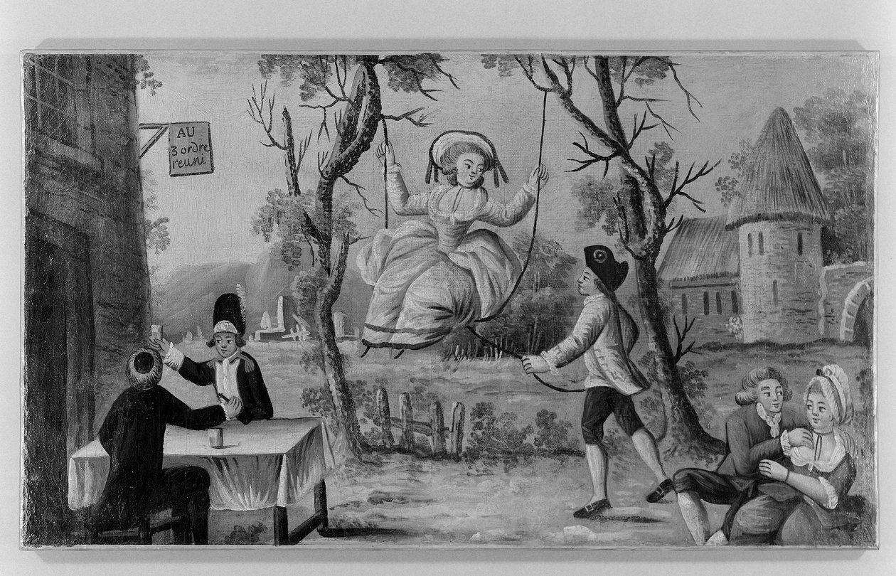 "Ai tre ordini riuniti". Insegna di un commerciante di vino. Parigi da Unknown artist