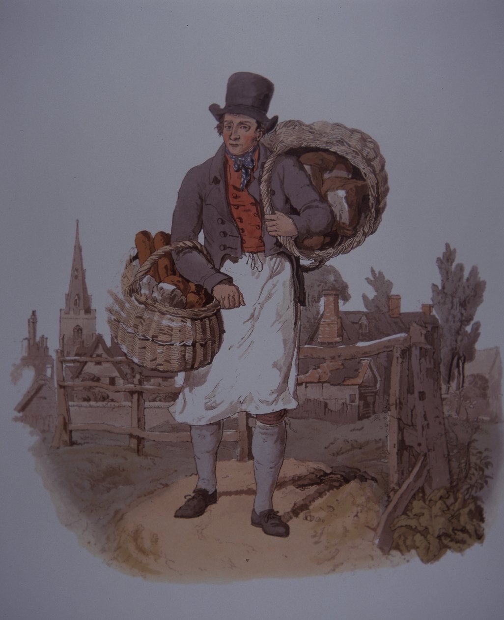 Fornaio che consegna il pane, inizio XIX secolo da Unknown artist
