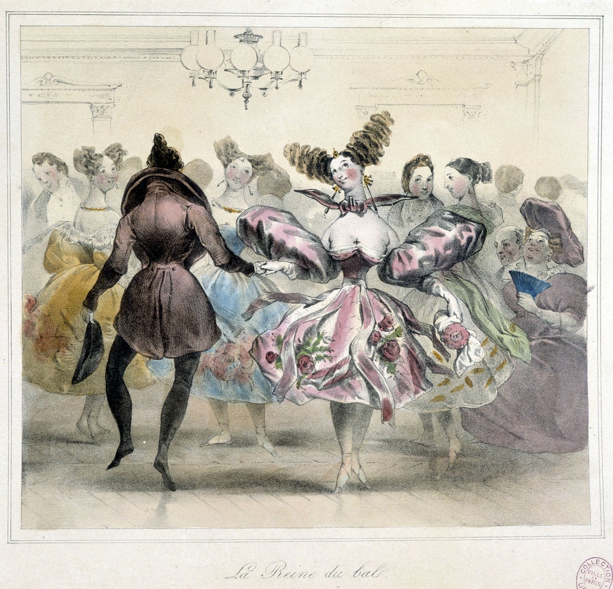 Ballo: la regina del ballo - XIX secolo da Unknown artist