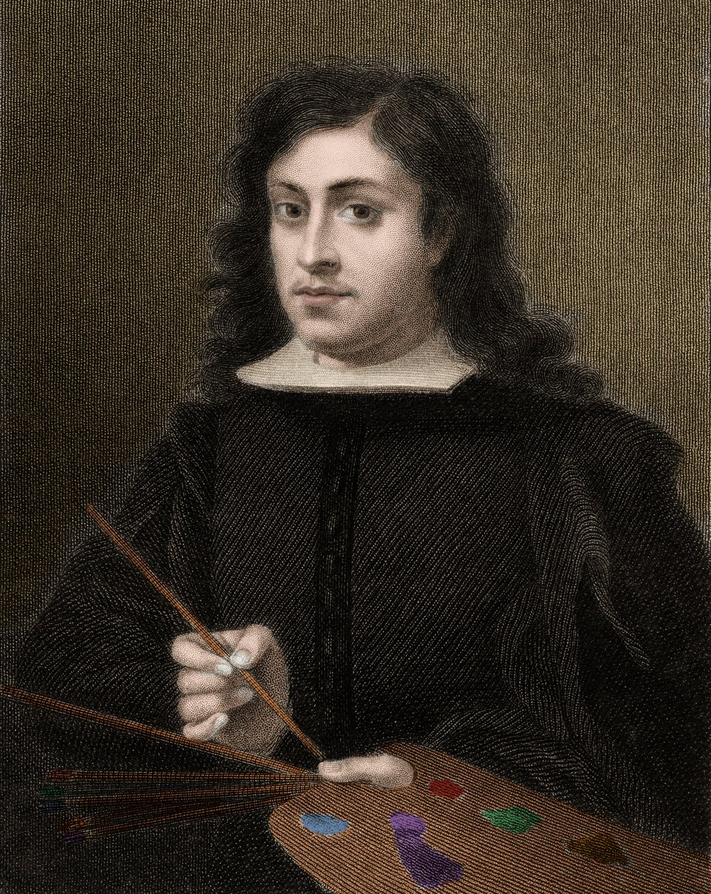 Bartolome Esteban Murillo c1618-1682 - incisione - XIX secolo da Unknown artist