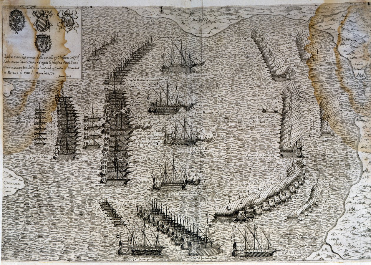 Battaglia di Lepanto da Unknown artist