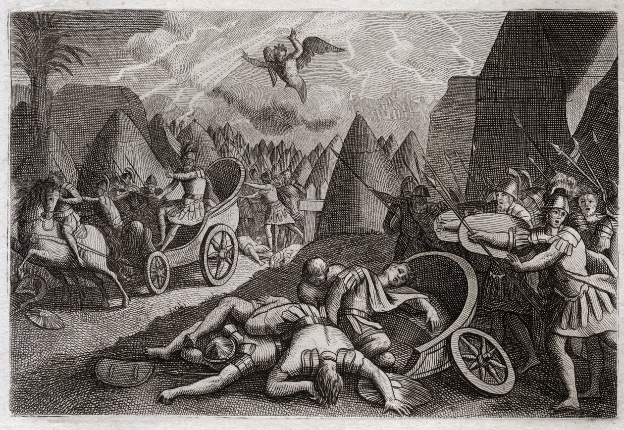 Bibbia di Royaumont, Antico Testamento: Sconfitta di Sennacherib. Dio sconfigge l