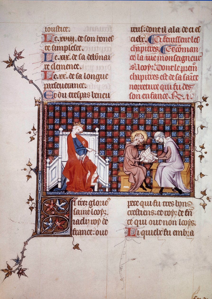 Blanche de Castille, regina di Francia, dirige l