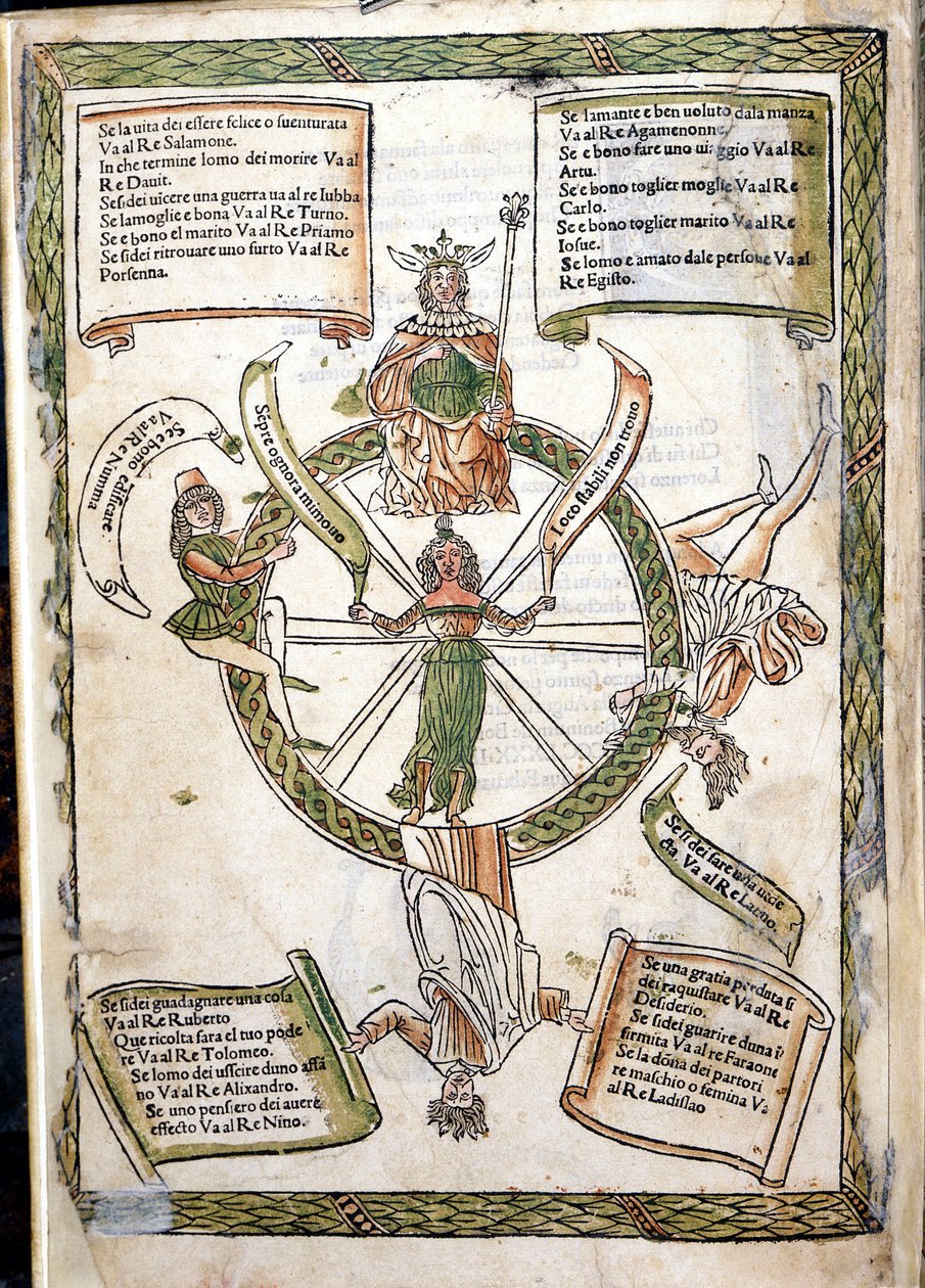 Libro del Destino della Fortuna di Lorenzo Spirito. Incunabolo del 1484. Biblioteca Marciana, Venezia da Unknown artist