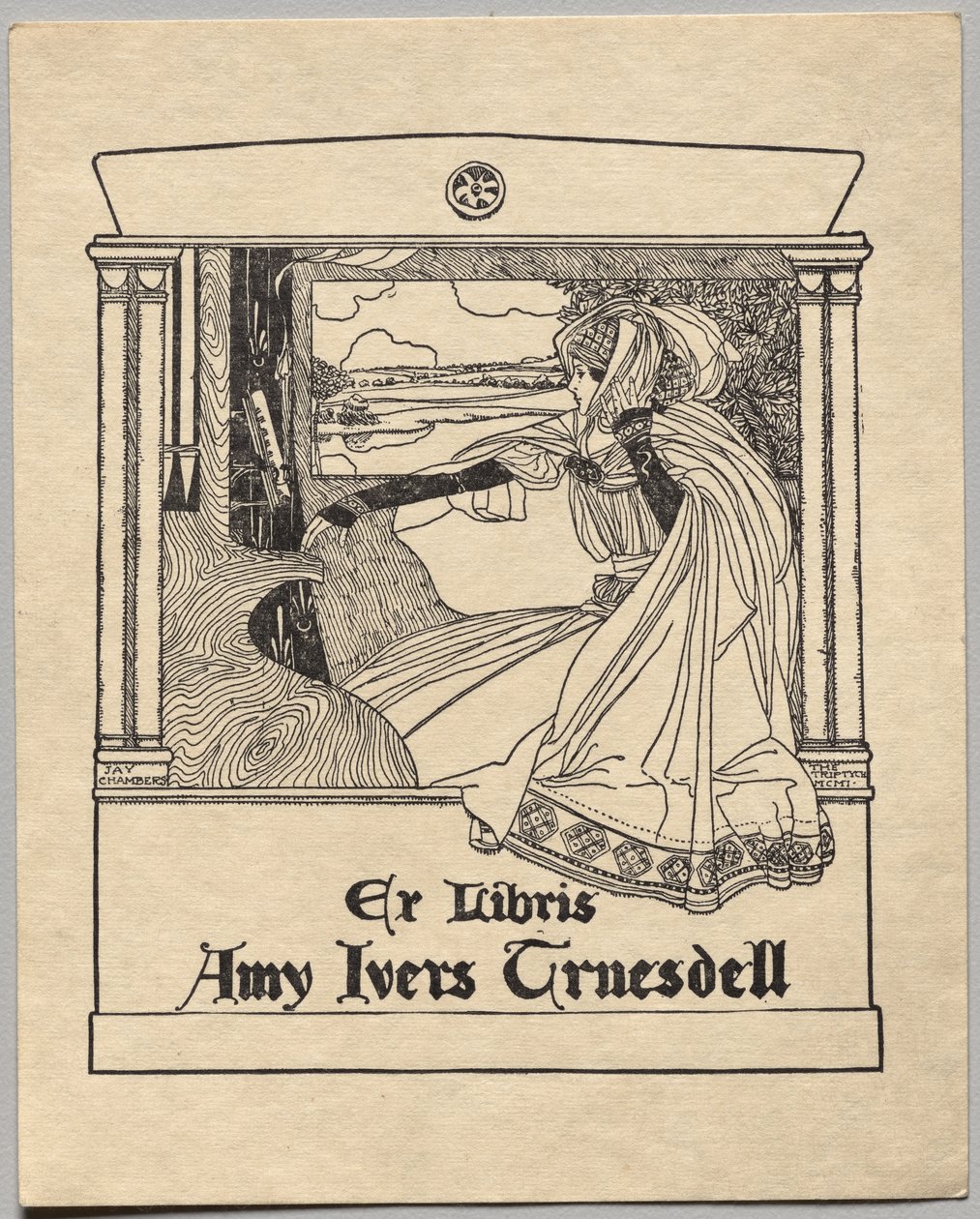 Ex Libris: Amy Ivers Truesdell da Unknown artist