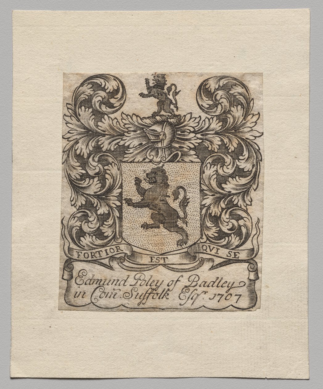 Ex Libris: Edmund Poley di Badley da Unknown artist