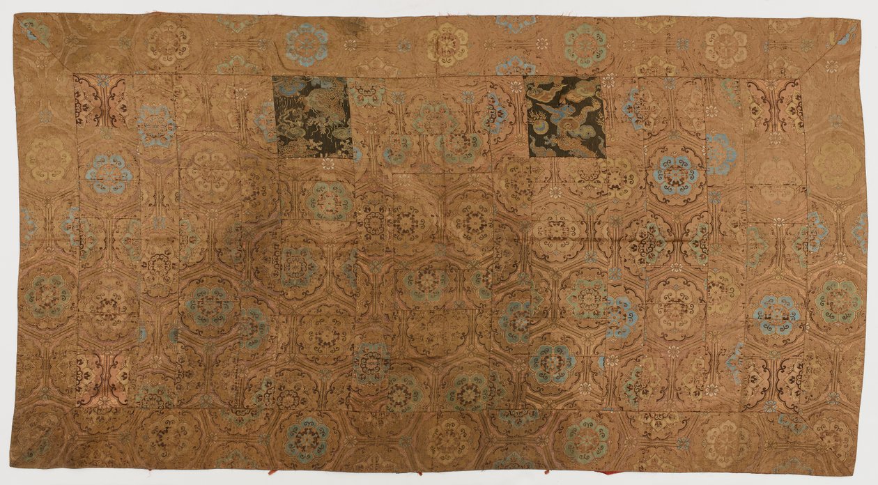 Brocato, seta. Una veste da monaco buddista, rattoppata: Kesa da Unknown artist