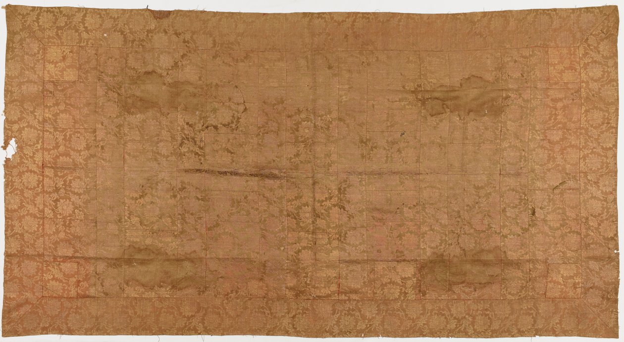 Brocato, seta. Una veste da monaco buddista, rattoppata: Kesa da Unknown artist